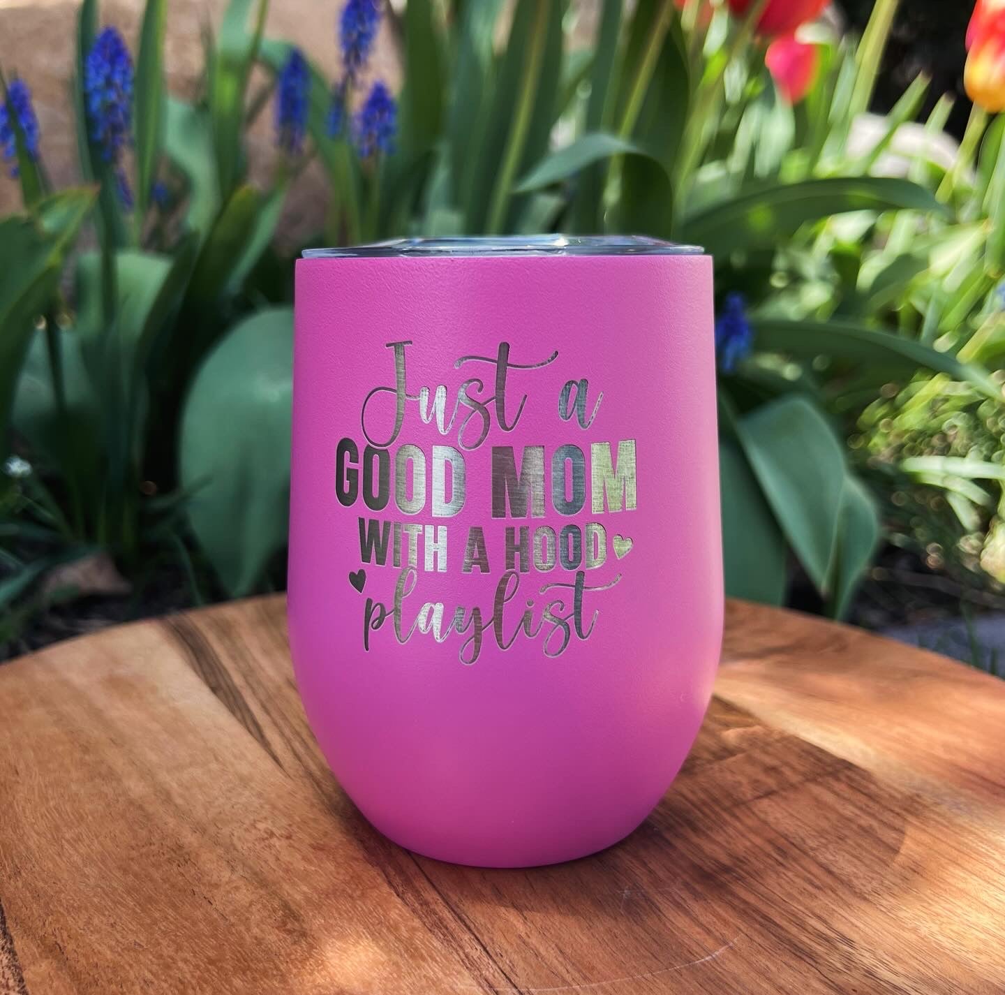 12oz Wine Tumbler with Lid