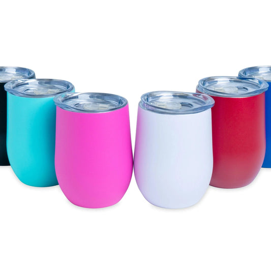 12oz Wine Tumbler with Lid